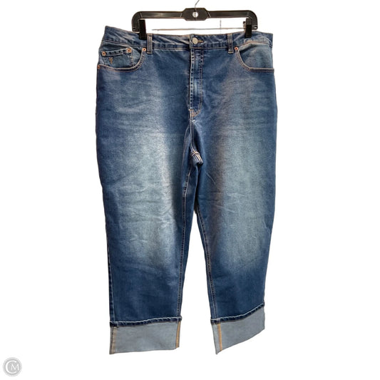 Jeans Designer By Frye In Blue Denim, Size: 18