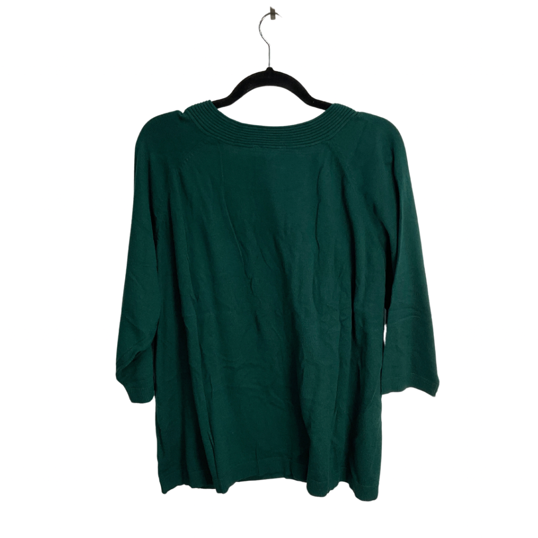 Sweater By Cmc In Green, Size: 2x