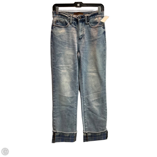 Jeans Straight By Judy Blue In Blue Denim, Size: 2