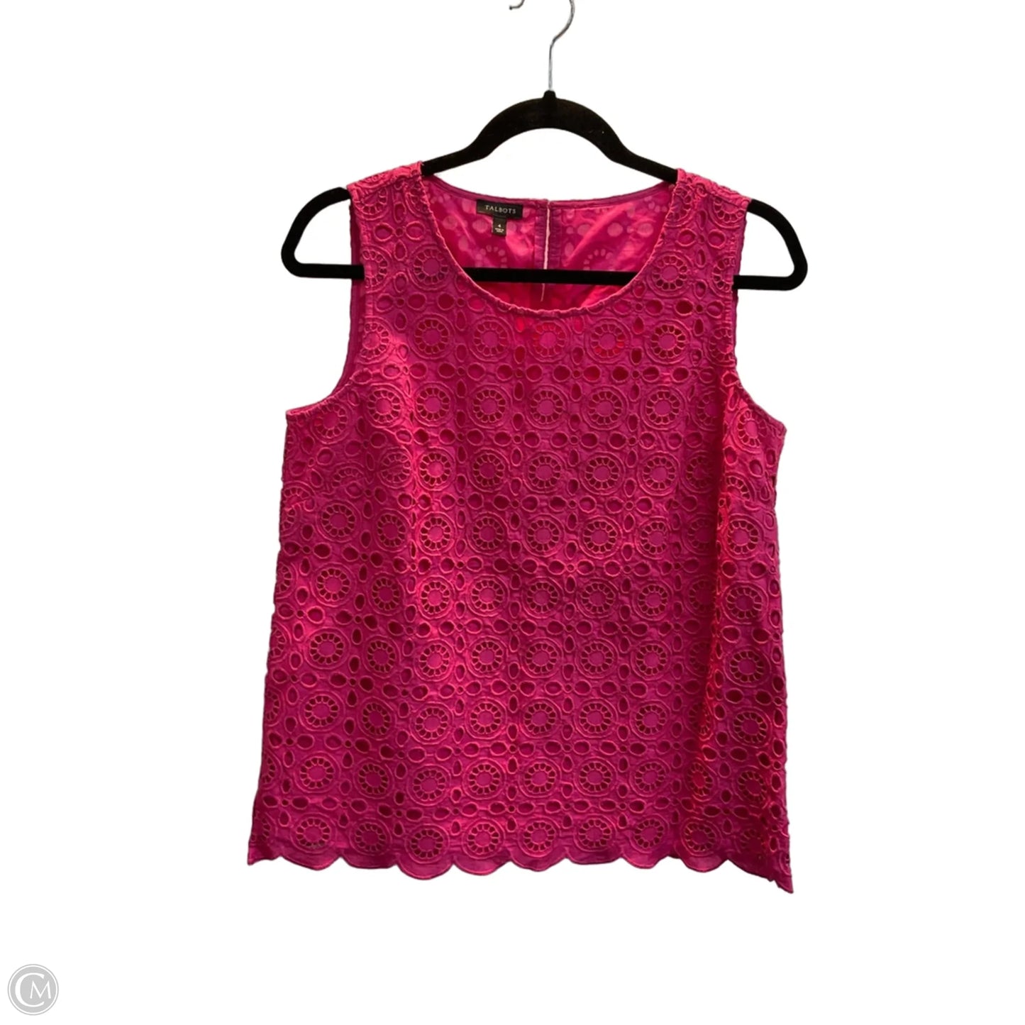 Top Sleeveless By Talbots In Pink, Size: S