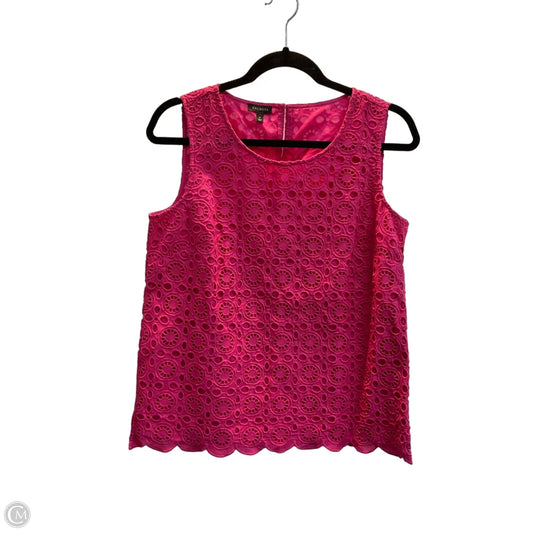 Top Sleeveless By Talbots In Pink, Size: S