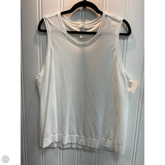 Athletic Tank Top By Athleta In White, Size: Xl