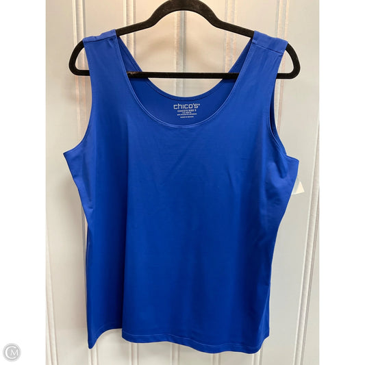 Tank Top By Chicos In Blue, Size: Xl