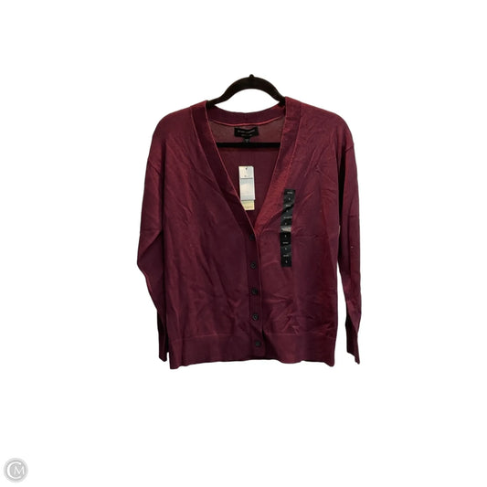 Cardigan By Banana Republic In Maroon, Size: Xs