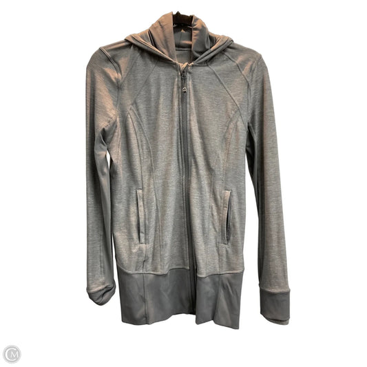 Athletic Jacket By Lululemon In Grey, Size: M
