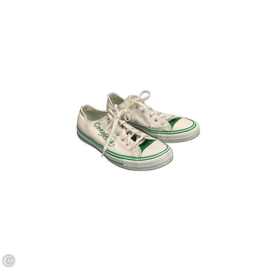 Shoes Sneakers By Converse In Green & White, Size: 10