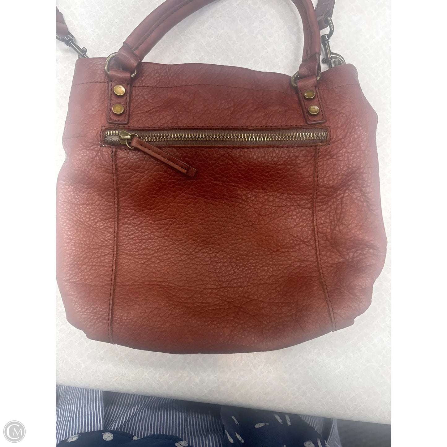 Crossbody Leather By Cmc, Size: Large