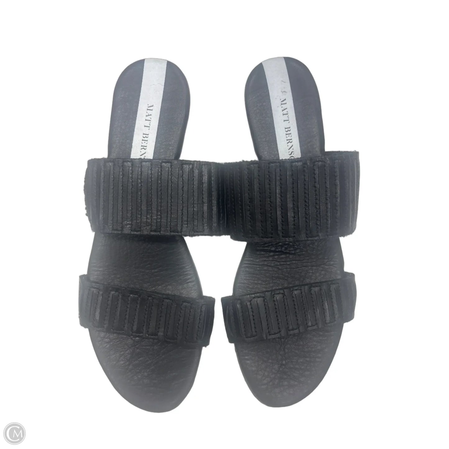 Sandals Heels Wedge By Cmc In Black, Size: 7