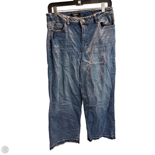 Jeans Cropped By D Jeans In Blue Denim, Size: 10