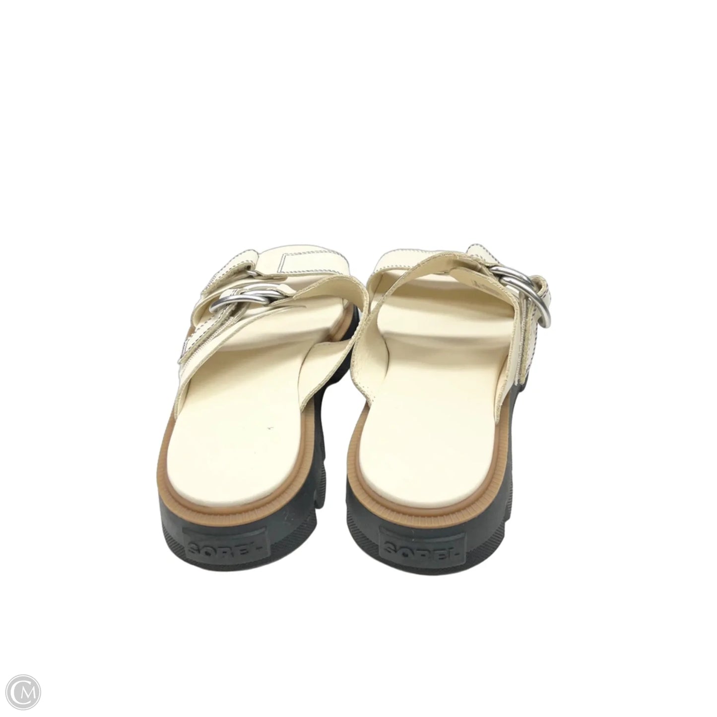 Sandals Heels Platform By Sorel In Cream, Size: 8