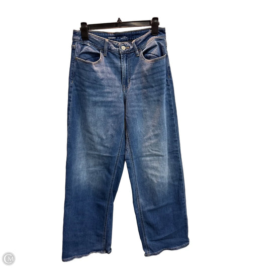 Jeans Wide Leg By Old Navy In Blue Denim, Size: 8