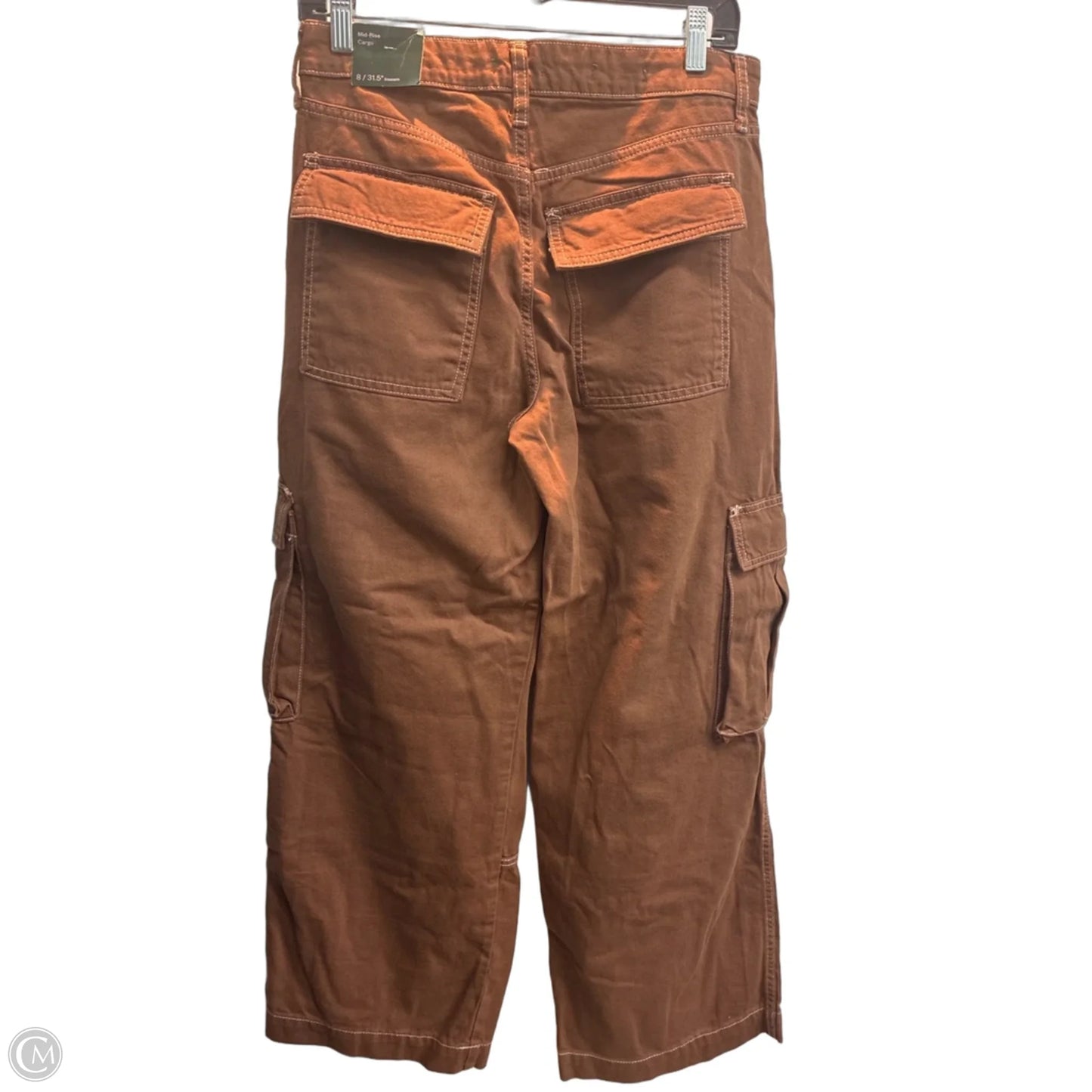 Jeans Wide Leg By Wild Fable In Brown Denim, Size: 8