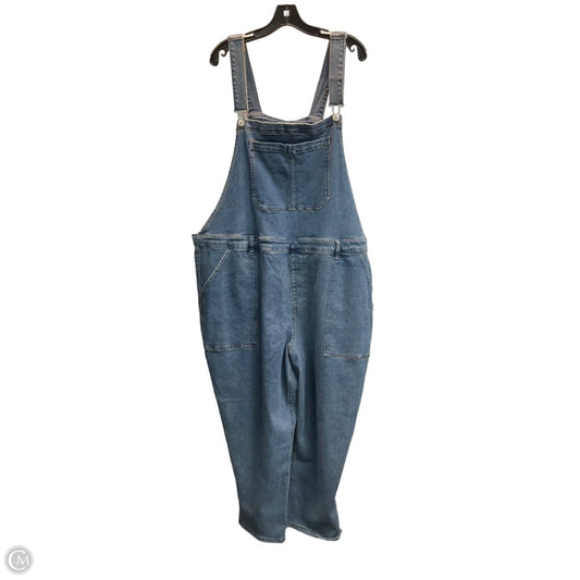 Overalls By Ava & Viv In Blue Denim, Size: 4x