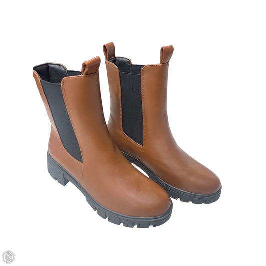 Boots Mid-calf Flats By Qupid In Brown, Size: 10