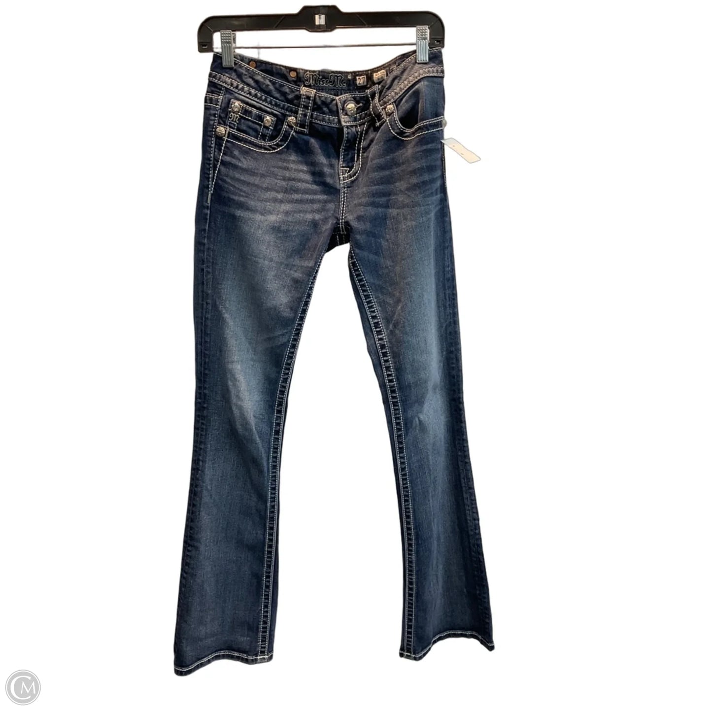Jeans Boot Cut By Miss Me In Blue Denim, Size: 4