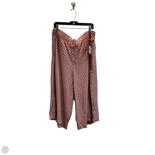Pants Wide Leg By Old Navy In Red, Size: 3x