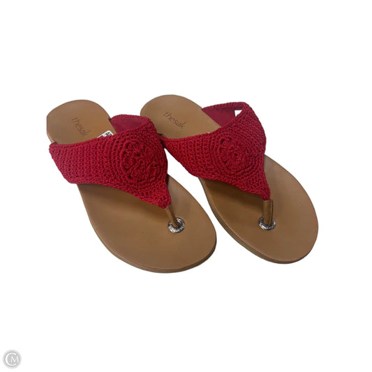 Sandals Flats By The Sak In Red, Size: 8