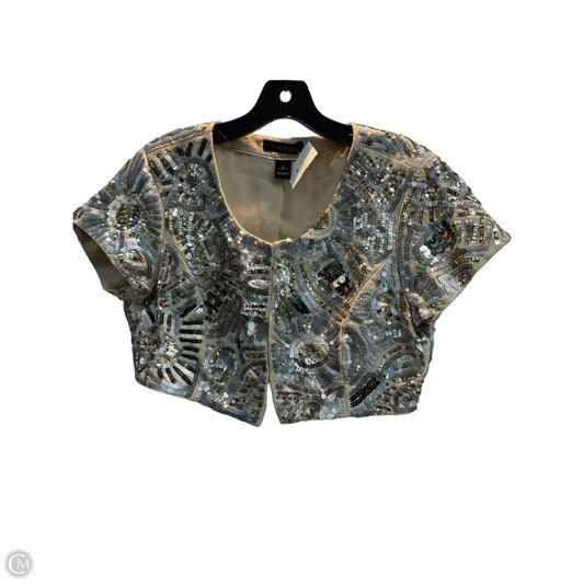 Top Short Sleeve By White House Black Market In Gold & Silver, Size: S