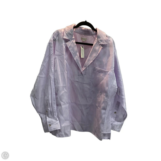 Blouse Long Sleeve By Pilcro In Purple, Size: Xl