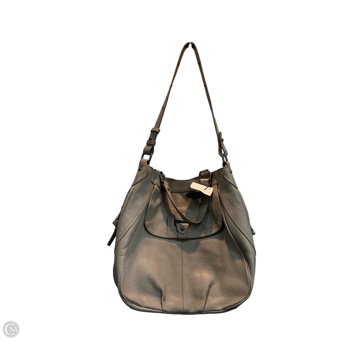 Handbag Leather By Perlina, Size: Large