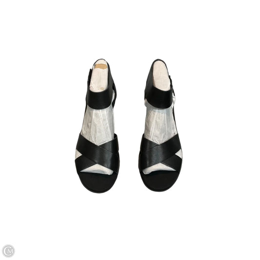 Sandals Heels Wedge By Naturalizer In Black, Size: 9