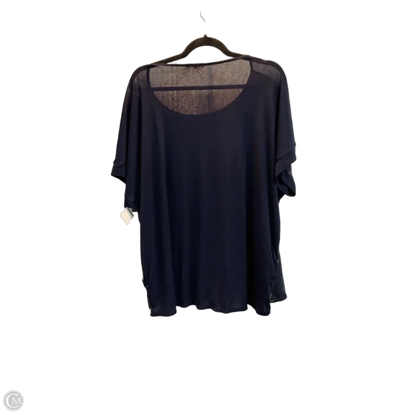 Top Short Sleeve By Easel In Tropical Print, Size: L