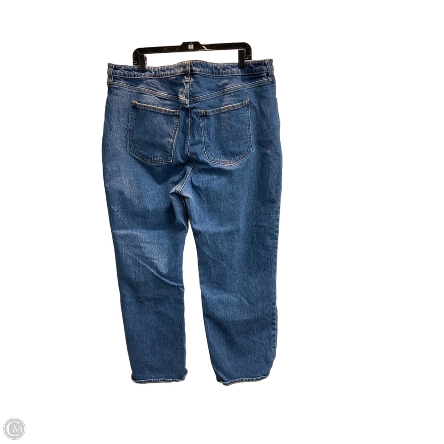 Jeans Wide Leg By Abercrombie And Fitch In Blue Denim, Size: 20