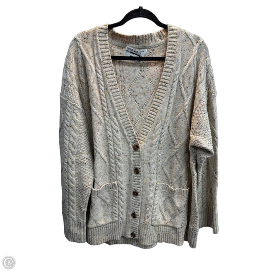 Sweater Cardigan By J. Crew In Tan, Size: Xl