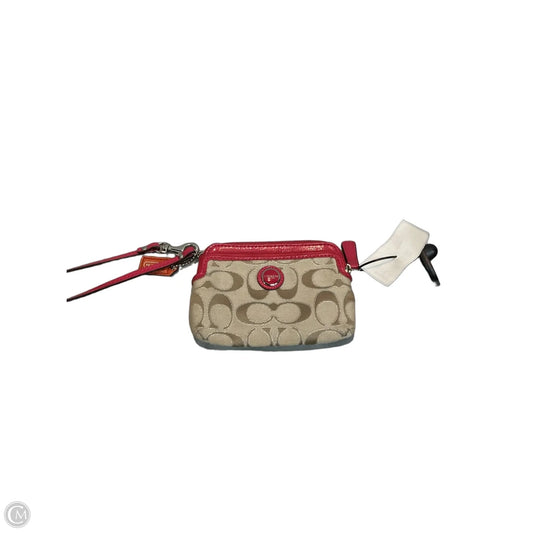Wristlet Designer By Coach, Size: Small