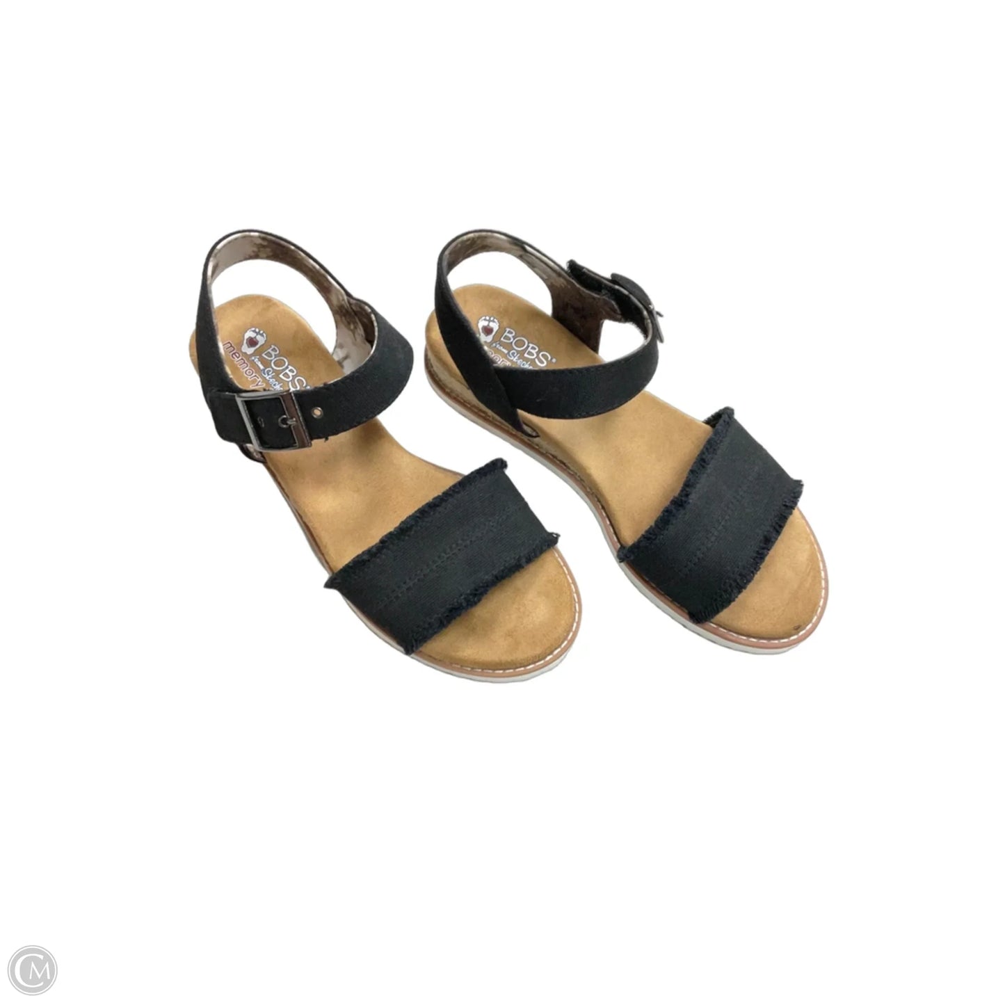 Sandals Flats By Bobs In Black, Size: 9