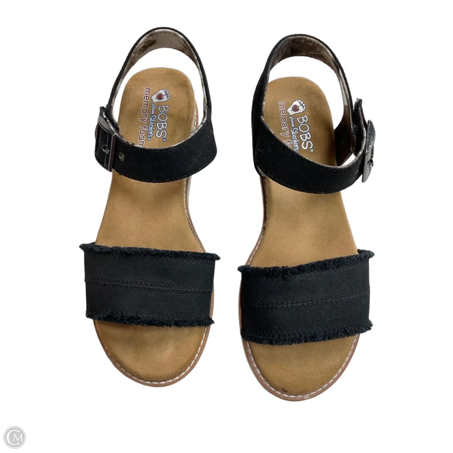 Sandals Flats By Bobs In Black, Size: 9