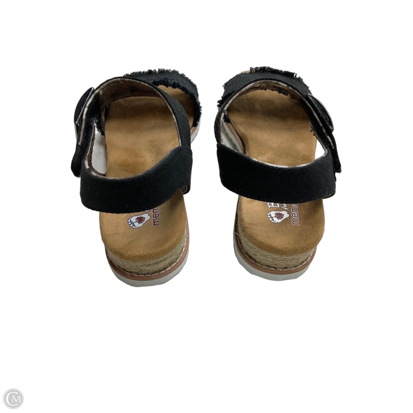 Sandals Flats By Bobs In Black, Size: 9