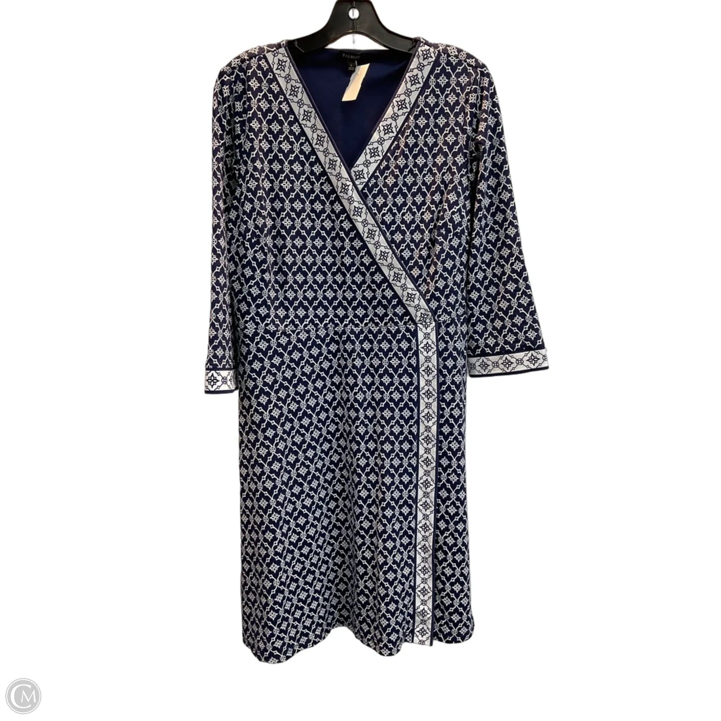 Dress Work By Talbots In Navy, Size: L