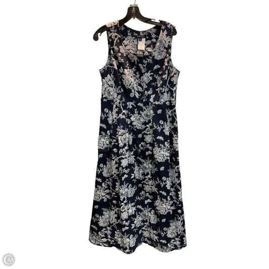 Dress Party Midi By Chadwicks In Blue, Size: M