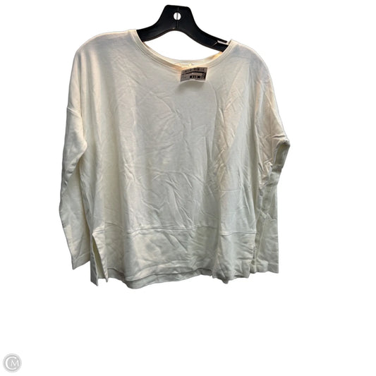 Top Long Sleeve Basic By Loft In White, Size: Xs