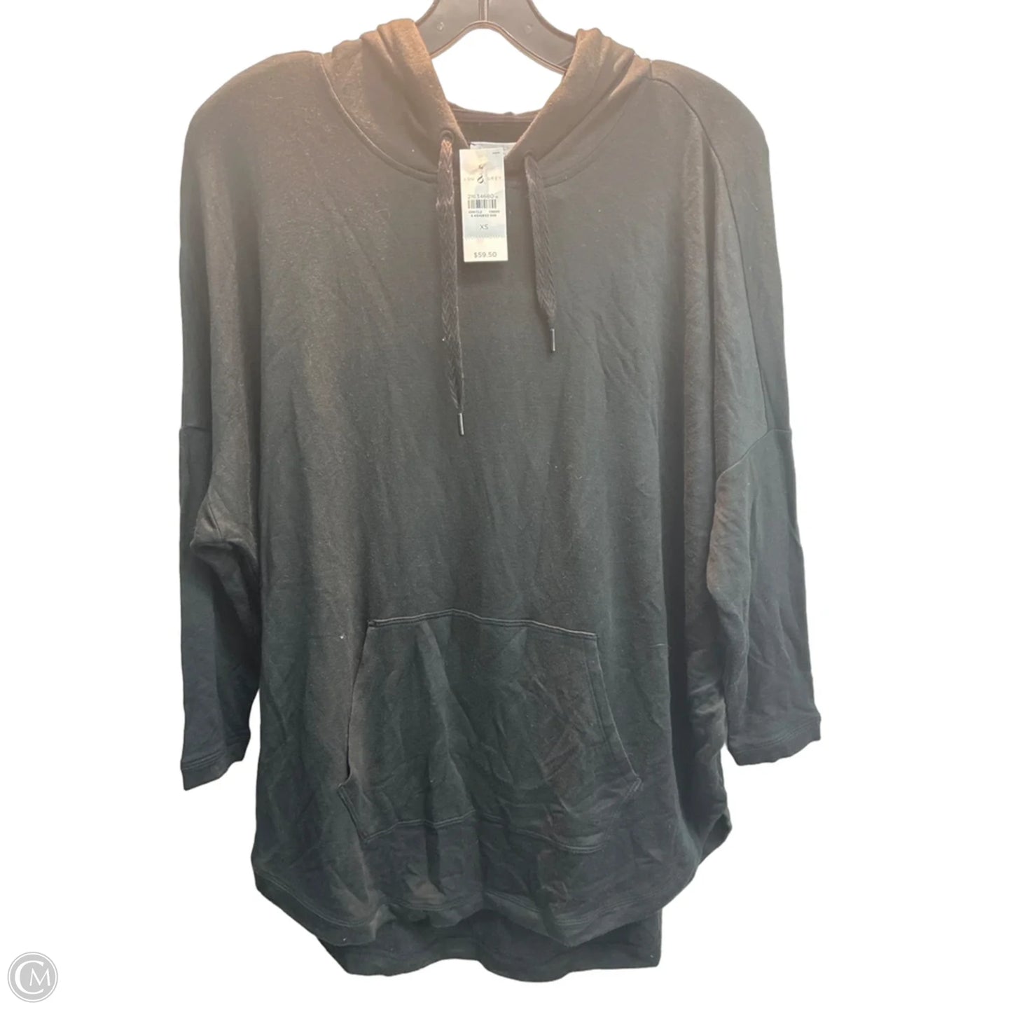 Sweatshirt Hoodie By Lou And Grey In Black, Size: Xs