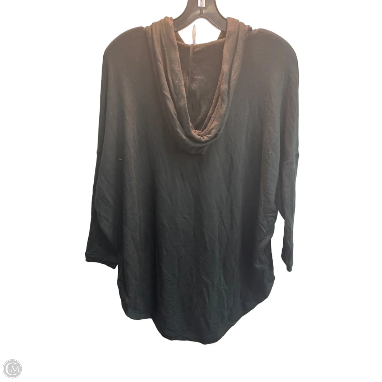 Sweatshirt Hoodie By Lou And Grey In Black, Size: Xs
