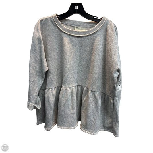 Sweatshirt Crewneck By Saturday/sunday In Grey, Size: S