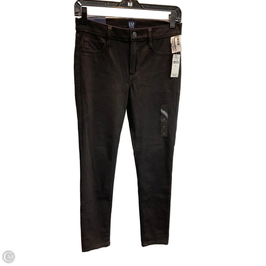 Jeans Skinny By Gap In Black, Size: 4