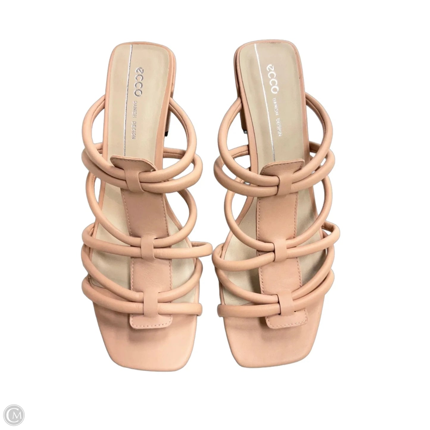 Sandals Heels Block By Ecco In Pink, Size: 9.5