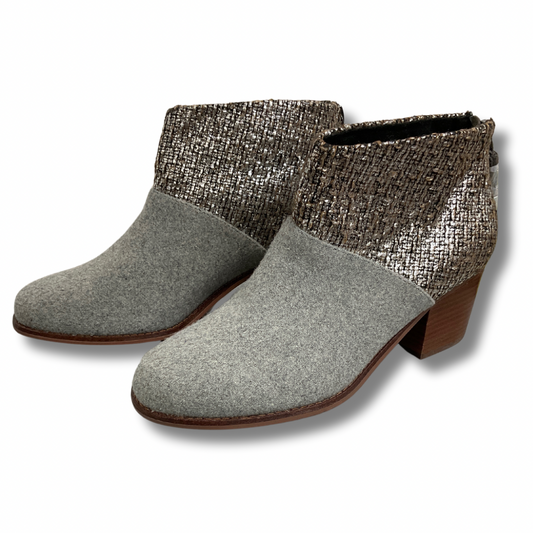 Boots Ankle Heels By Toms In Grey, Size: 9