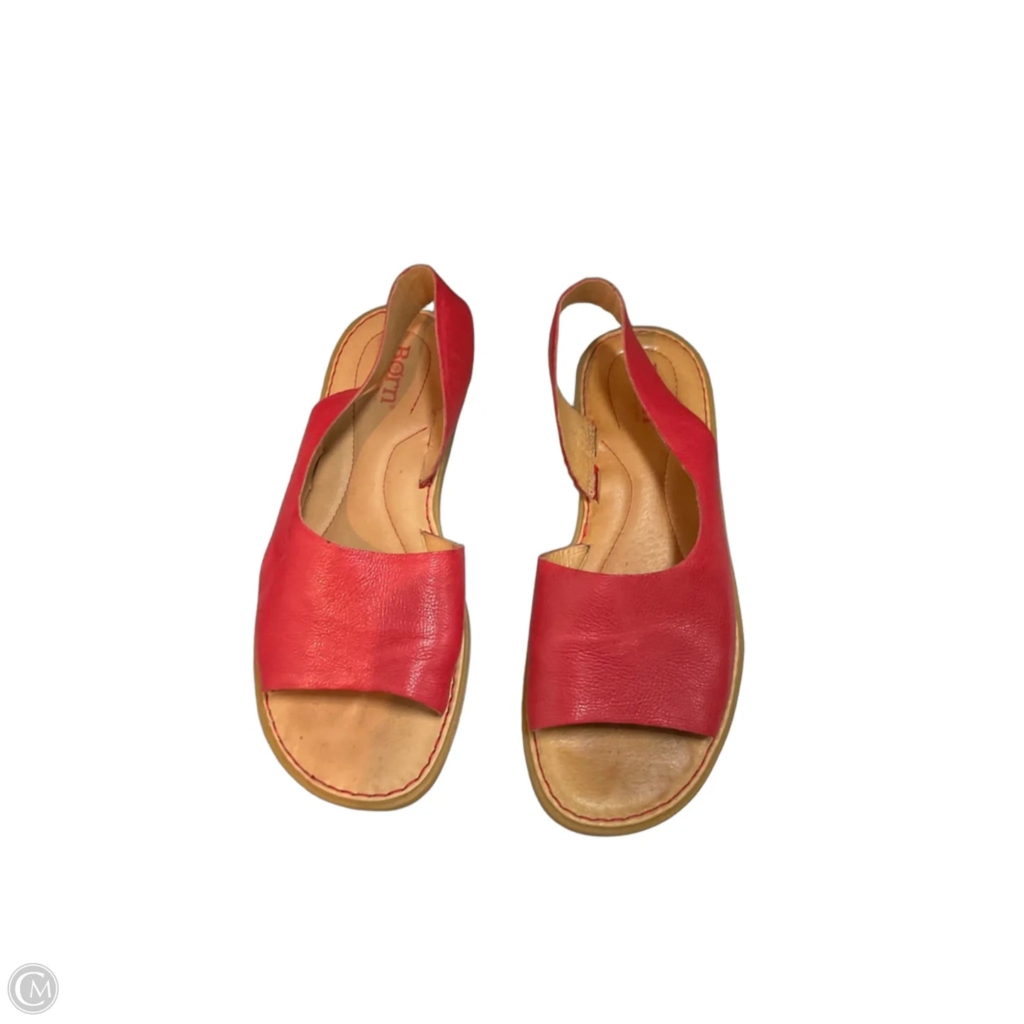 Sandals Flats By Born In Red, Size: 8