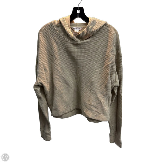 Sweatshirt Hoodie By Athleta In Tan, Size: M
