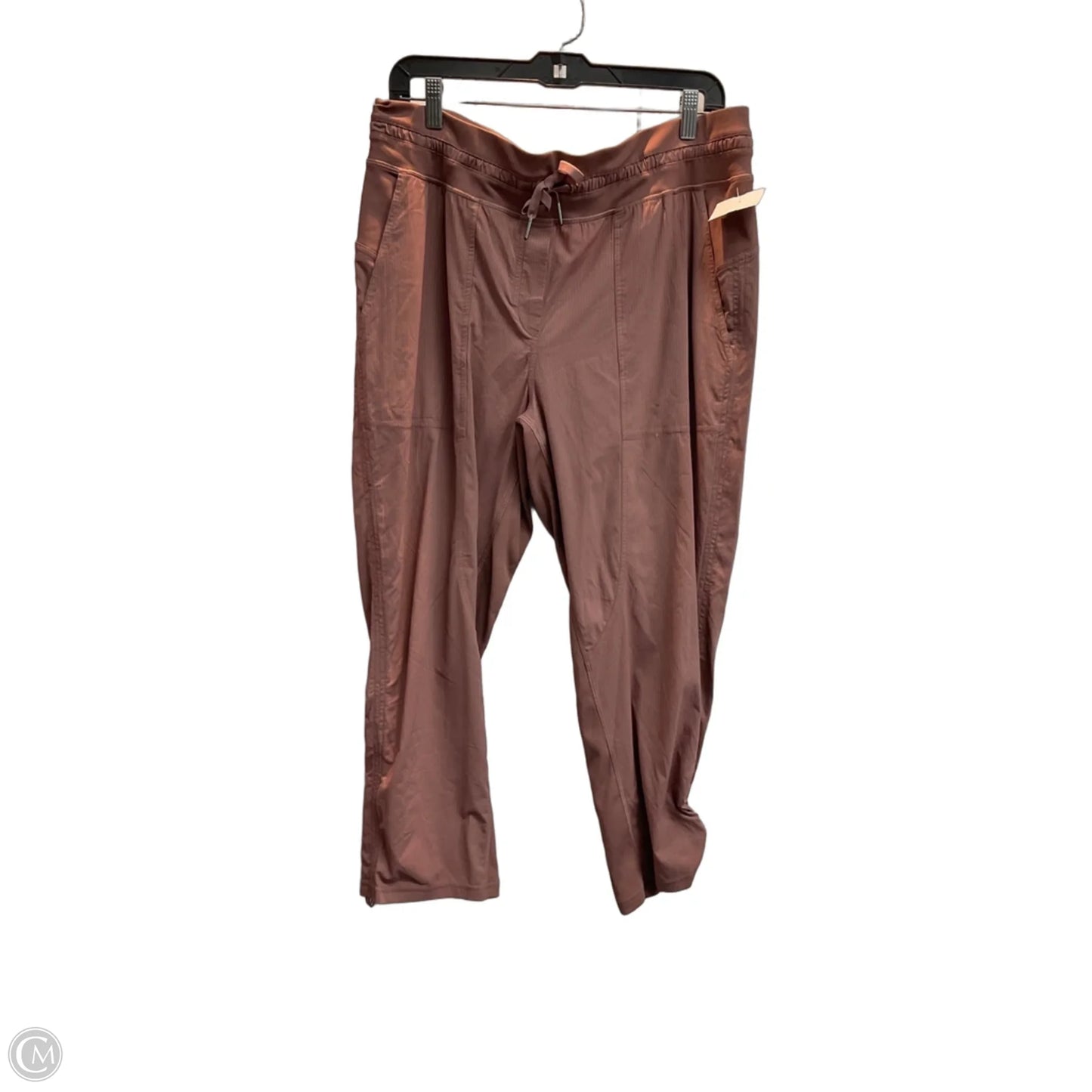 Athletic Pants By Lululemon In Pink, Size: L