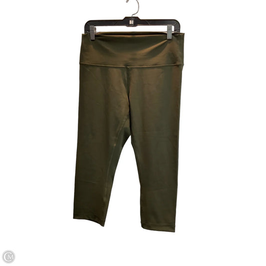 Athletic Capris By Lululemon In Green, Size: L