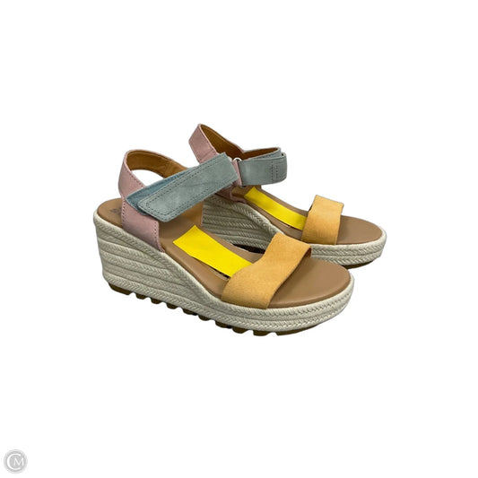 Sandals Heels Wedge By Sorel In Multi-colored, Size: 6