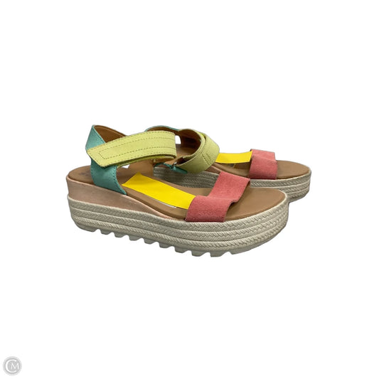 Sandals Heels Wedge By Sorel In Multi-colored, Size: 6
