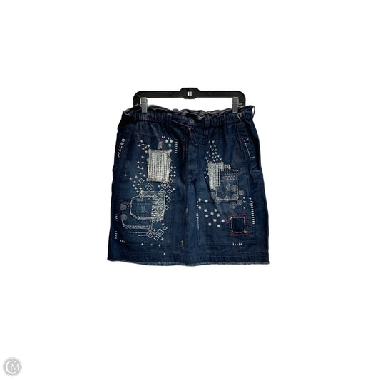 Skirt Midi By Pilcro In Blue Denim, Size: 12