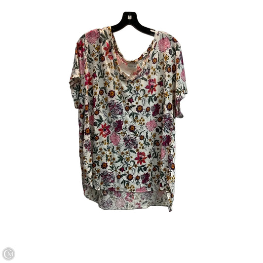Top Short Sleeve Basic By Rachel Zoe In Multi-colored, Size: 2x