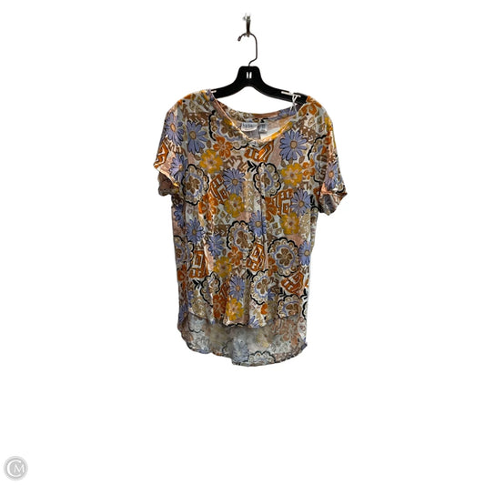 Top Short Sleeve Basic By Nicole Miller In Multi-colored, Size: 1x